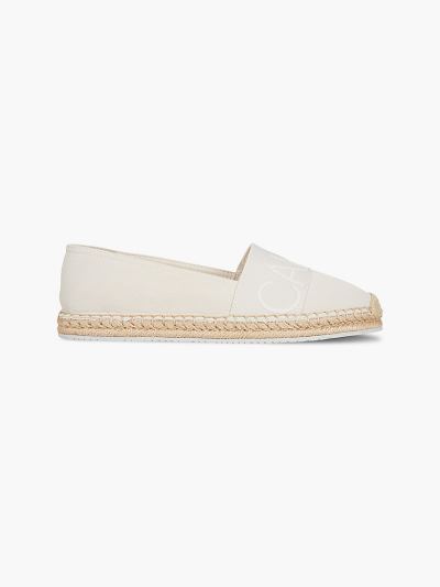 Calvin Klein Cipők HU005219 | Calvin Klein Rubberised Logo Női Espadrilles Fehér